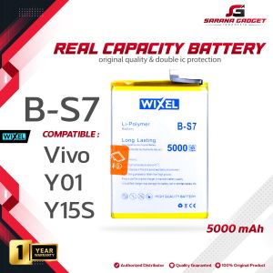 WIXEL Baterai B-S7 Vivo Y01 / Y15S BS7 Batre Batrai Battery Real Capacity Double Power Ori Dual Original HP Handphone