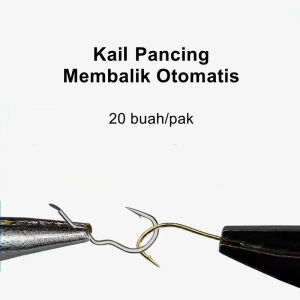 Kail Pancing Ikan Mas Kail Pancing Membalik Otomatis Mata Kail Anti Mocel Galatama 1#~10# Carbon Flipping Fishing Hook