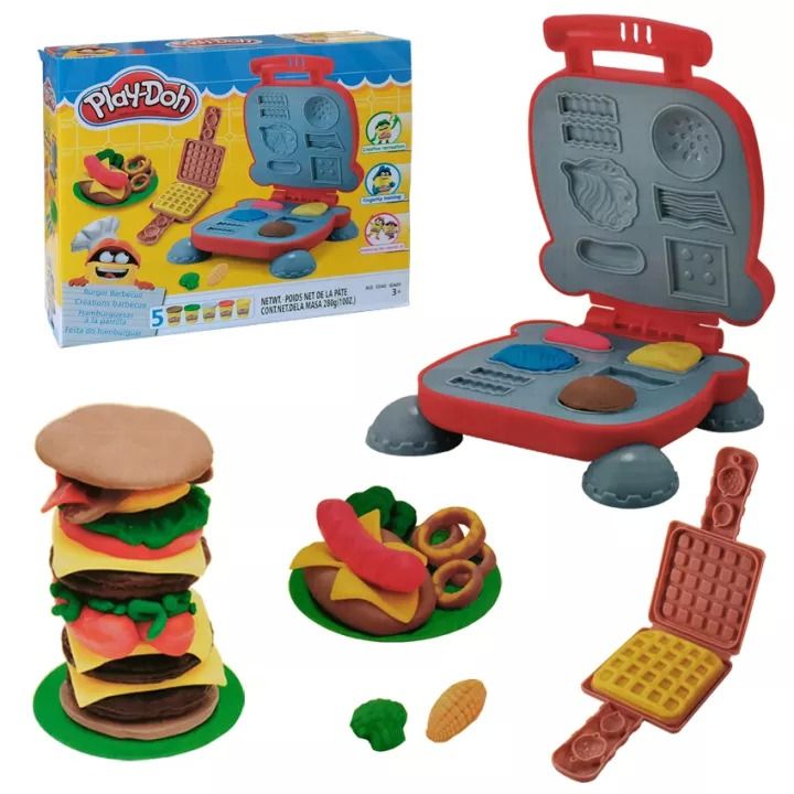 Magic Dough Play-Doh Burger Waffle Maker and Burger Barbecue Modeling Clay  Dough Playdoh Play Doh Play-Doh Toys Lazada PH