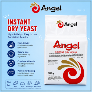 Angel Instant Dry Yeast 500g – Commercial Bakery Yeast for Sweet Bread & Pastries