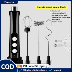 3 in 1 Portable Rechargeable Electric Milk Frother Foam Maker Handheld Foamer 3 Speeds Drink Mixer For Coffee Electric Egg Beater Whisk