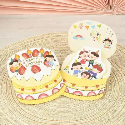 Birthday Cake Card Greeting Card for All Occasions Birthday Love Congratulations Anniversary Teacher’s Day