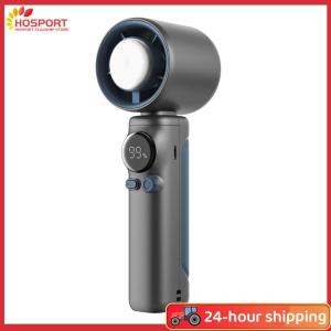 【HOSPORT】Portable Hand Held Personal Turbo Fan 199 Gear Speed Wind USB Rechargeable Portable Hand Fan for Outdoor Camping Travel
