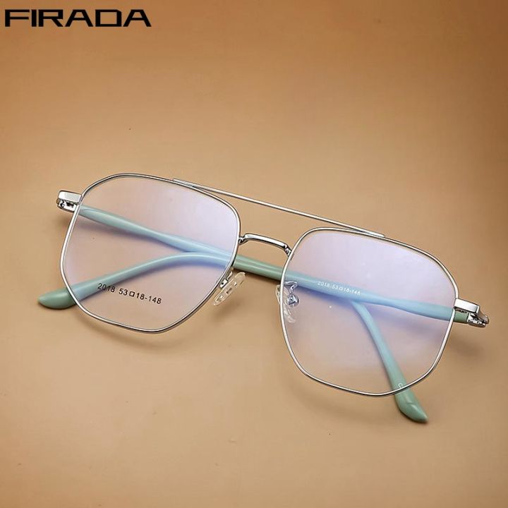 FIRADA Fashion Ultra Light Glasses Vintage Double Beam Aviator Eyeglasses  Comfortable Prescription Eyewear Frame For Men 2018 Lazada PH