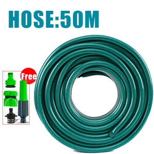 1/2inch Green garden hose hose pipe with nozzle set irrigation tool Car washing PVC hose(10-50M)