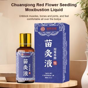 30ML Chuanxiong Achyranthes Moxibustion Liquid Roll On Penetrating Joint Pain Relief Promote Blood Circulation Herbal Oil Massage Liquid