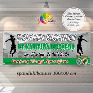 Cetak Spanduk Banner Turnamen Badminton