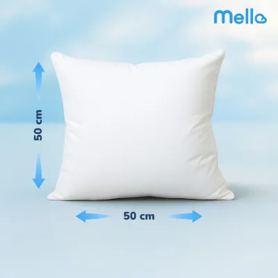Mello Cushion Insert Pillow - Square Throw Pillow Soft Polyester Filling | Washable (30x50/40x40/45x45/50x50/55x55cm)