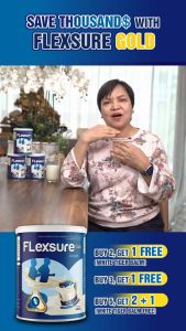 [BUY 1 GET 1] Flexsure Gold Milk with Red Algae Calcium D3 K2 MK7 for Bone & Joint Support