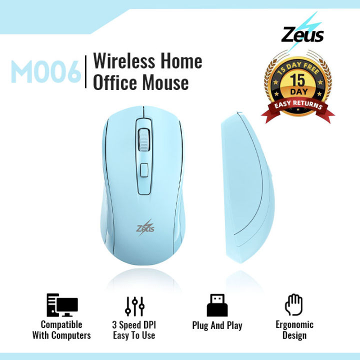Zeus M-006 Wireless Mouse With Nano Receiver And 3 DPI Adjustment 3
