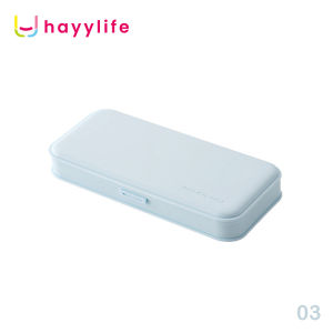 Hayylife matte kotak alat tulis-sederhana matte kotak alat tulis warna mattekotak pensil kompartemen kapasitas besar multifungsi tahan air  HL-AIA811