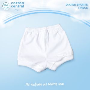Cotton Central™ (3 pcs) Diaper Shorts Newborn Infant Baby 100% USA Cotton Boy Girl Stuff And Clothes Pajama