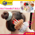 Ikat Rambut Kuncir BULU (RB31) Ala Korea. 