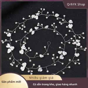 Hàng có sẵn✨ Pha Lê headbands cưới phụ kiện tóc handmade Hoa Ngọc Trai Rhinestone tóc trang trí cho cô dâu cô gái