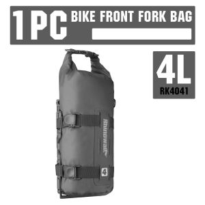 Rhinowalk Bike Front Fork Bag Waterproof 4L/7L Male Buckle Fixed Base Hollow Mounting Design Travel Cycling Storage Bag Bicycle Accessories For MTB Road Gravel