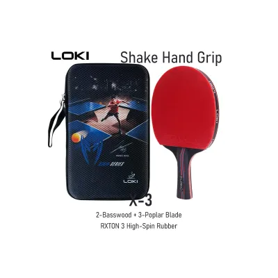 LOKI Table Tennis Racket X Series 1 2 3 Stars Ping Pong Paddle Pingpong Racket Recreational Bat for Entry Players