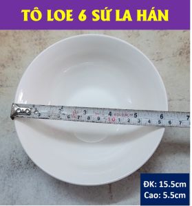 BỘ 10 TÔ LOE GỐM SỨ LA HÁN – ĐỦ SIZE 6/7/8