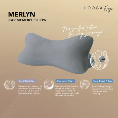 Hooga Ergo MERLYN Car Memory Pillow Headrest Neck Pillow