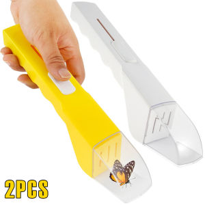 2Pcs Portable Bug Catching Tool Handheld Kids Insect Bug Catcher with Clear Viewing Window Quick Release Insect Catcher