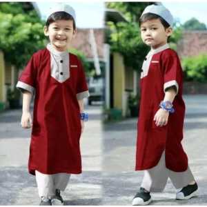 Koko anak laki laki / Pakaian muslim anak laki laki Usia 1-10 Tahun