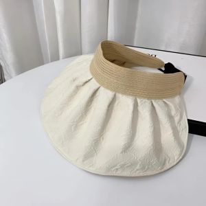 Mũ vành tròn nửa đầu mũ rộng vành cói bèo nhún nón nữ chống nắng vân sần thời trang thanh lịch - Happy Home 4U