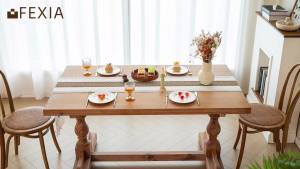 Boho Table Runner for Fall Thanksgiving Home Decor with Tassels 72 Inches Long Pottery barn Furniture Farmhouse Rustic Macrame Burlap Table Decoration for Living Room (12x72 Inches)