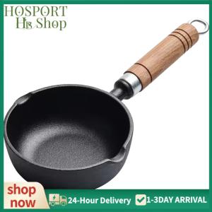 【HPS】 11cm Cast Iron Mini Pan Nonstick Small Soup and Sauce Pot for Kitchen Use
