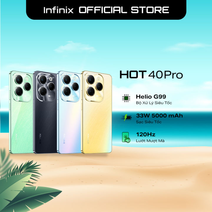 Infinix HOT 40 PRO 256+8GB (Mở Rộng 16GB) | Helio G99 | Tần Số Quét 120Hz I Bảo Hành 1 Năm