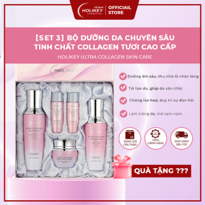 [NHẬP KHẨU HÀN QUỐC] SET 3 BỘ DƯỠNG DA CHUYÊN SÂU TINH CHẤT COLLAGEN TƯƠI HOLIKEY ULTRA COLLAGEN SKIN CARE