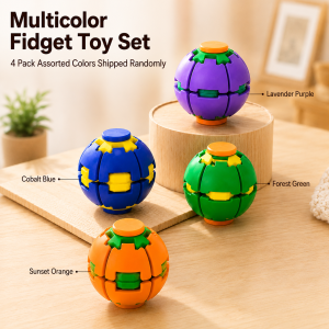 ✅2026 NEW✅JOMO Press to Spin Fidget Puzzle Ball Spinner Ball 3D Printed Mini Pocket Sensory Toy