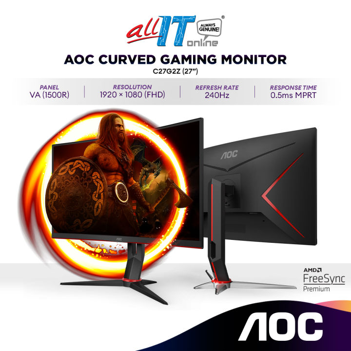 Aoc C27g2u Aoc 27 165 Kustom PCs AOC C27G2U/BK 27