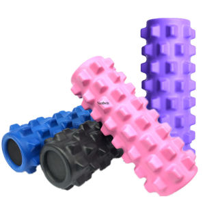 AU33x13 Trụ yoga đặc ruột con lăn xốp tập thể dục con lăn massage thư giãn cơ bắp con lăn gai đặc ruột