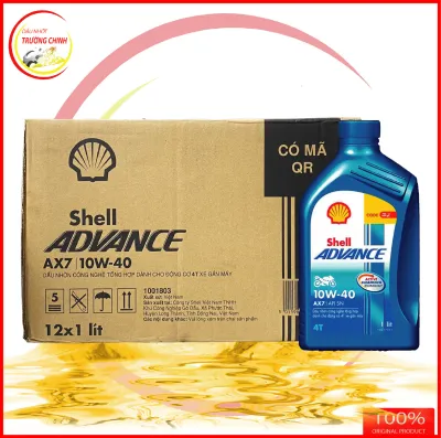 Thùng Shell Advance Synthetic Based 4T AX7 10W40 dành cho xe số