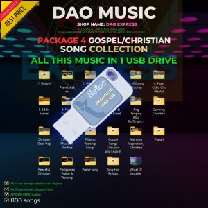 Gospel / Christian Music Collection | USB Flash Drive with Song Music | MP3 Music 320 KBPS | OTG Adapter Optional