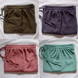 CRINKLE AIRFLOW EDITION💯 Ada All Size fit BB 40kg & 70kg | KULOT TALI SERUT PINGGANG | celana panjang wanita/bawahan muslimah/other kasual/harian kerja