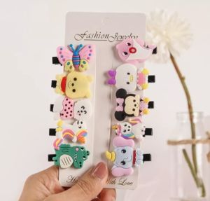 ALENADAY - Jepitan Rambut Anak Perempuan lucu Set 10 Pcs Jepit Karakter Fashion korea KCR20