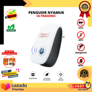 [ BISA COD ] Alat Pengusir Nyamuk Tikus Kecoa Lalat Serangga Semut Hama Pest Reject X Perangkap Jebakan Ultrasonik Ultrasonic Original Alat Pengusir Nyamuk Elektrik Ruangan Paling Ampuh Di Rumah Tanpa Asap Aman Untuk Bayi - Pembasmi Nyamuk Elektrik Ajaib