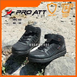 NOAH - Sepatu PRO ATT SRC-03 30-33 / Sepatu Sekolah / Sepatu Anak / Sepatu Sneakers Anak / Fashion Anak /Sepatu Sekolah Hitam /Sepatu Hitam