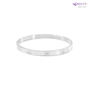 MEILYN Gelang Kaku Tangan Motif Classic Bangle Lapis Perak 18K All Variant