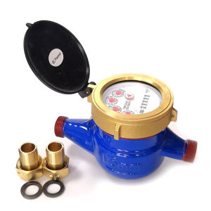 đồng hồ nước đo lưu lượng nước chất liệu bằng Gang DN 15  (phi 21) BH 12 tháng