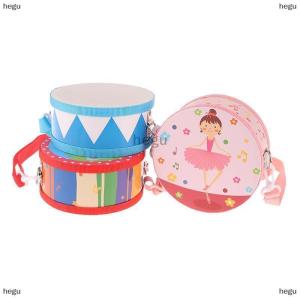 [COD] hegu Kids Percussion Drum Wood Toy Set With Carry Strap Music Instrument Teaching Aids For Toddlers Develop Childrens Rhythm Sense