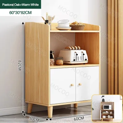 【COD&In Stock】Wood Cabinet For Dinner side cabinet wooden cabinet cabinet with cabinet door storage cabinet Storage 4 Doors 120CM KItchen Cabinet High-capacity