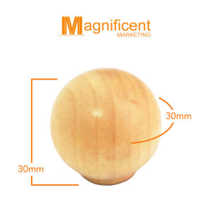 Wood Knob Handle with Screw Cabinet Knob Handle