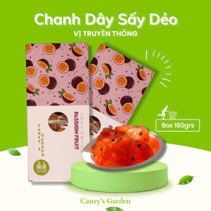 Hộp 180gr - Chanh Dây Sấy Dẻo
