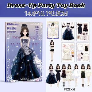 Pet Home-my Magnetic Quiet Book Dress Up Doll Sticker Set Diy Handmade Paper Play Travel Activity Mainan Anak Rumah Tangga