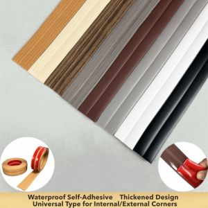NOBLELYN Flexible Material Peel and Stick Wall Trim Self Adhesive 6cmx2m Size Flexible Corner Trim Moulding Edge Strip Inside  Outside Corner Wall Corner Protector Wall Edge Protection