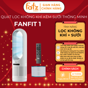 Quạt lọc không khí kèm sưởi thông minh FATZ BABY Fanfit 1 FB8746YF loại bỏ bụi chất ô nhiễm mùi hôi có điều khiển từ xa