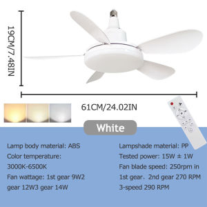 Ceiling Fan With Led Light Inverter Ceiling Fans For Living Room Modern Ceiling Fan With Light Remote 5 Blade Silent Smart Electric Fan 3 Speed Adjustable Easy Install For Living Room Bedroom Kitchen