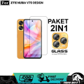 2IN1 TEMPERED GLASS BLUE ZTE NUBIA V70 V70 DISEGN BONUS LENSA CAMERA ANTI RADIASI/BLUE. 