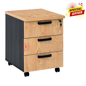 Mobile Pedestal 3 Drawers with Lock / Office Drawer / Side Drawer / Storage Drawer / Laci Berkunci / Laci Bergerak 🎁Free Gift Pencil Tray